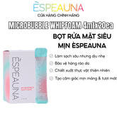 Espeauna Bọt Rửa Mặt Siêu Mịn Microbubble Whip Foam 4ml x 20 gói
